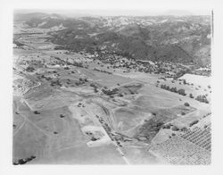 Aerial view of the southern end of Oakmont, Santa Rosa, California, 1964 (Digital Object)