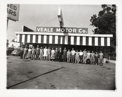 Veale Motor Co. staff, Santa Rosa, California, 1958 (Digital Object)