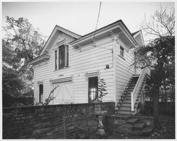 Northwest exterior view of Luther Burbank&#39;s carriage house, Santa Rosa, California, December 1, 1979 (Digital Object)