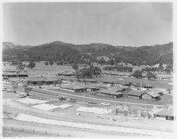 Aerial view of the Oakmont Central Activity Center and the Oakmont Golf Course, Santa Rosa, California, 1964 (Digital Object)