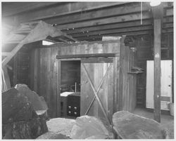 Interior view of Luther Burbank&#39;s carriage house, Santa Rosa, California, December 1, 1979 (Digital Object)