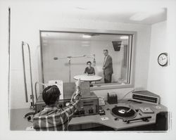Inside KSRO studio, Santa Rosa, California, 1958 (Digital Object)