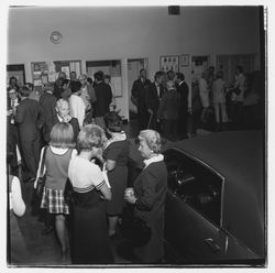 Attendees at the Zumwalt Chrysler-Plymouth Center Open House, Santa Rosa, California, 1971 (Digital Object)