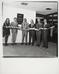 Ribbon cutting for Sebastopol Office of Bank of Sonoma County, Sebastopol, California, 1971 (Digital Object)