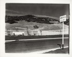 St. Francis Acres signs, Santa Rosa, California, 1959 (Digital Object)