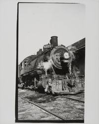 Steam locomotive X171 from the Petaluma-Cloverdale run, Petaluma, California, 1937 (Digital Object)