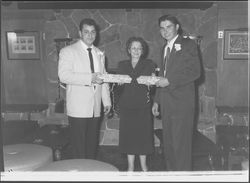 Angelina Zurlo with other people at a Butcher&#39;s Union function, Santa Rosa, California, 1957 (Digital Object)