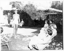 Junior Miss program in the yard of the Fostmeier home, Petaluma, California, 1959 (Digital Object)