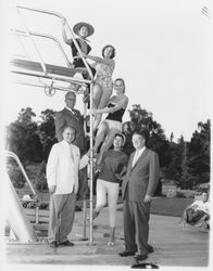 Local dignitaries with international beauty queens, Santa Rosa, California, 1958 (Digital Object)