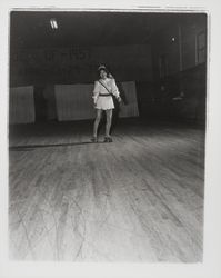 Skater in a tunic in the Skating Revue of 1957, Santa Rosa, California, April, 1957 (Digital Object)