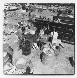Glass sorting barrels at the Recycling Center, Santa Rosa, California, 1971 (Digital Object)