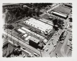Aerial view of construction of the post office, Santa Rosa, California, 1964 (Digital Object)