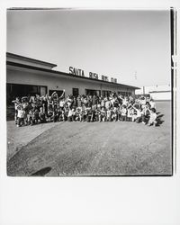 Group of boys outside Santa Rosa Boys Club, Santa Rosa, California, 1976 (Digital Object)