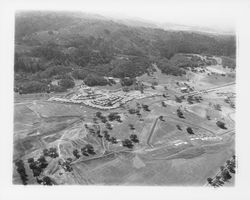 Aerial view of the Greenfield and Deerfield Circles neighborhood of Oakmont and the Oakmont Golf Course, Santa Rosa, California, 1964 (Digital Object)
