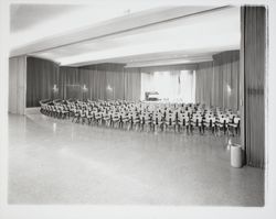 Empire Room of the Flamingo Hotel set up theater style, Santa Rosa, California, 1958 (Digital Object)