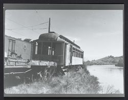 Abandoned car of the Petaluma and Santa Rosa Railroad, Petaluma, California, 1937 (Digital Object)