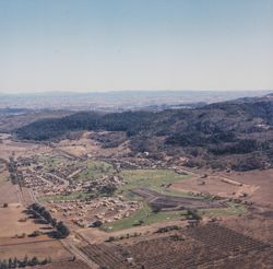 Aerial view of Oakmont, Santa Rosa, California, 1971 (Digital Object)