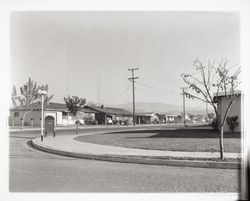 Houses on Idaho Drive viewed from intersection with Colorado Blvd, Santa Rosa, California, 1958 (Digital Object)