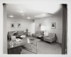 Reception area at radio station KSRO, Santa Rosa, California, 1958 (Digital Object)