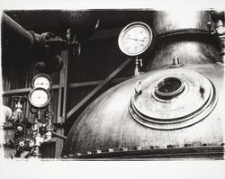 Interior of Speas distillery, Sebastopol, California, 1937 (Digital Object)