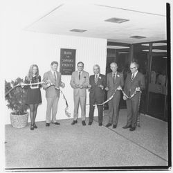 Ribbon cutting for Sebastopol Office of Bank of Sonoma County, Sebastopol, California, 1971 (Digital Object)