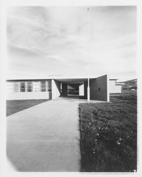 Entrance to Montgomery High School, Santa Rosa, California, 1959 (Digital Object)