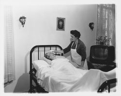 Visiting nurses at homes of their patients, Santa Rosa, California, 1960 (Digital Object)