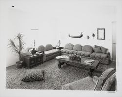 Living room of Westgate Apartments, Santa Rosa, California, 1971 (Digital Object)