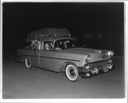 Peck family in their car, Santa Rosa, California, 1957 (Digital Object)