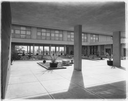 Courtyard at Ursuline residence hall, Santa Rosa, California, 1960 (Digital Object)