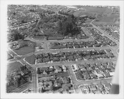 Aerial view of the Town and Country Shopping Center, Santa Rosa, California, 1960 (Digital Object)