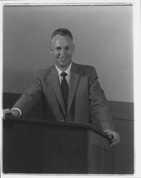 John Cantrell, minister of Science of Mind, Santa Rosa, California, 1957 (Digital Object)