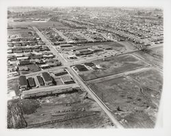 Aerial view of Mayette Shopping Center, Santa Rosa, California, 1960 (Digital Object)