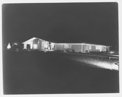 Night view of Welti Chapel of the Roses, Santa Rosa, California, 1957 (Digital Object)