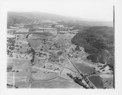Aerial view looking north in the Valley of the Moon toward Oakmont and Oakmont Golf Course, Santa Rosa, California, 1964 (Digital Object)