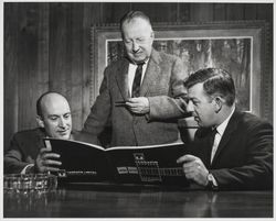 Robert Kerr of Speedspace with two men from Terrapin (an English firm), Santa Rosa, California, 1967 (Digital Object)