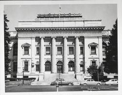 Third Street entrance of Sonoma County Courthouse, Santa Rosa, California, 1959 (Digital Object)