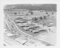 Aerial view of the Oakmont Central Activity Center and the Oakmont Golf Course, Santa Rosa, California, 1964 (Digital Object)
