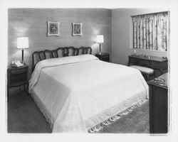 Guest room at the Flamingo Hotel, Santa Rosa, California, 1959 (Digital Object)