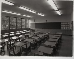 Classrooms at Ursuline High School, Santa Rosa, California, 1958 (Digital Object)