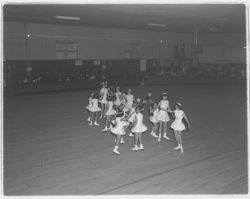 Girls with magic wands in the Skating Revue of 1957, Santa Rosa, California, April, 1957 (Digital Object)