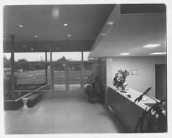 Reception desk at Santa Rosa Medical Center, 121 Sotoyome Street,Santa Rosa, California, 1957 (Digital Object)