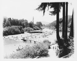 Rio Nido Beach, Rio Nido, California, 1960 (Digital Object)