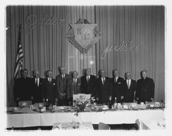 Groups at Knights of Columbus golden jubilee dinner, Santa Rosa, California, 1958 (Digital Object)