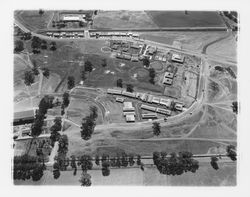 Aerial view of Oakmont Central Activity Center area and the northern end of the Oakmont Golf Course, Santa Rosa, California, 1964 (Digital Object)