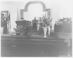 Interior of the Methodist Church, Petaluma, California, 1938 (Digital Object)