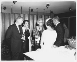 Cecilia Payne and opening night attendees at Ceci&#39;s Flamingo Shop, Santa Rosa, California, 1957 (Digital Object)