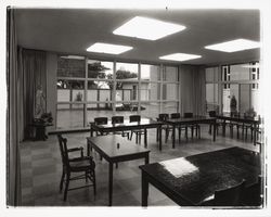 Study hall in Ursuline residence hall, Santa Rosa, California, 1960 (Digital Object)