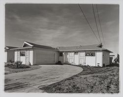 Homes being built on Santa Barbara Drive, Rohnert Park, California, 1961 (Digital Object)
