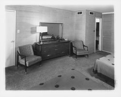 Guest room at the Flamingo Hotel, Santa Rosa, California, 1959 (Digital Object)